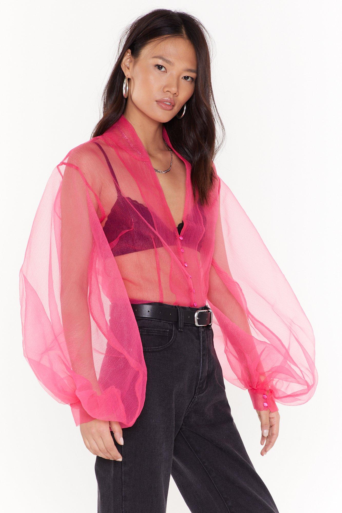 Nasty gal cheap sheer top